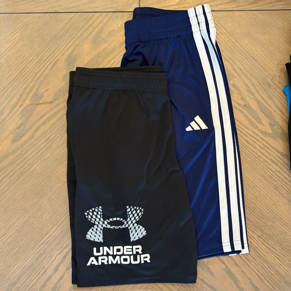 Under Armour and Adidas Youth Bottoms - Black and Blue